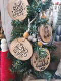 Religious Wood Slice Ornaments