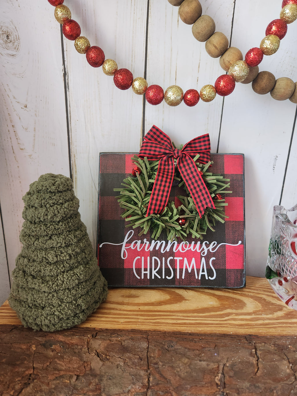 TIER TRAY 2PK BUNDLE FARMHOUSE RED