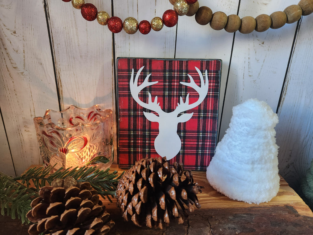 TIER TRAY 2PK BUNDLE DEER PLAID