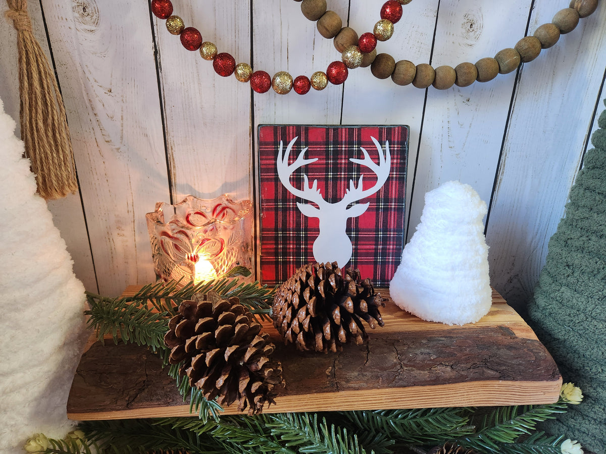 TIER TRAY 2PK BUNDLE DEER PLAID