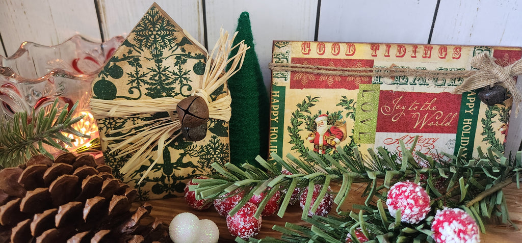 TIER TRAY 3PK A VINTAGE CHRISTMAS BUNDLE