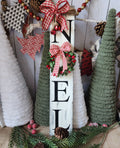 CHRISTMAS WOODEN SIGN_LEANER, NOEL (BLK R)