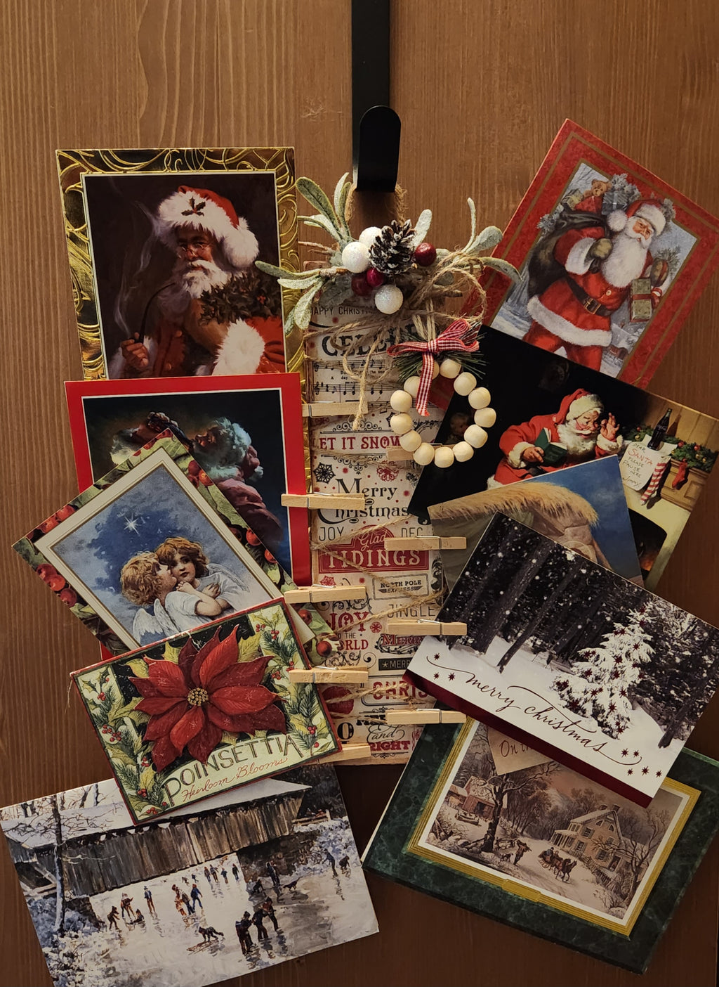 CHRISTMAS CARD HOLDER CHRISTMAS GREETINGS