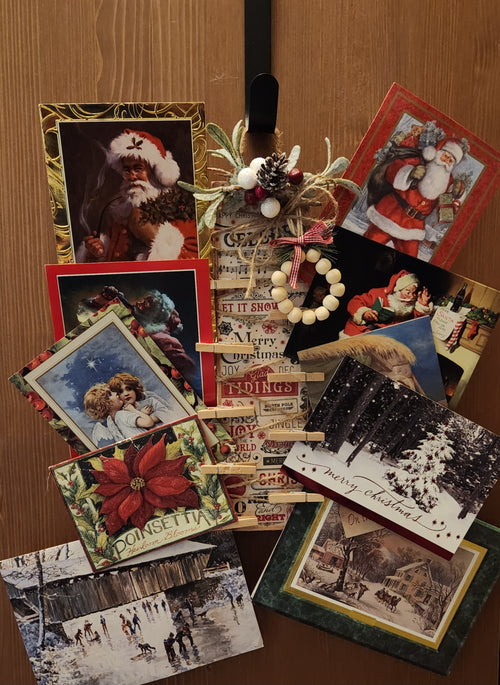 CHRISTMAS CARD HOLDER CHRISTMAS GREETINGS
