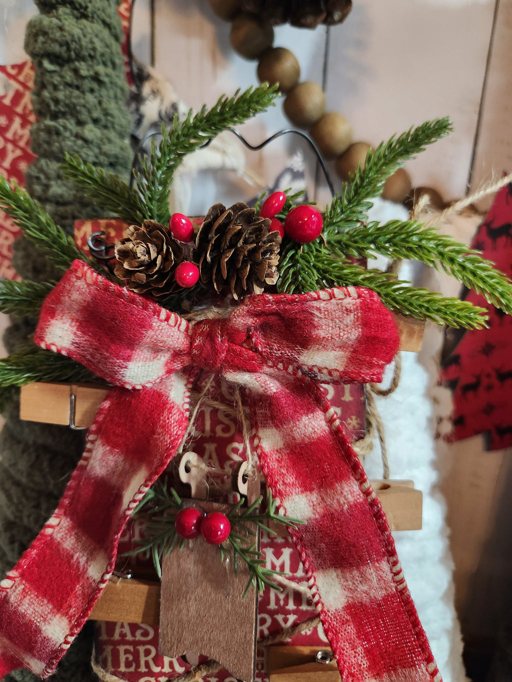 CHRISTMAS CARD HOLDER MERRY CHRISTMAS