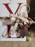 CHRISTMAS WOODEN SIGN_LEANER, BELIEVE