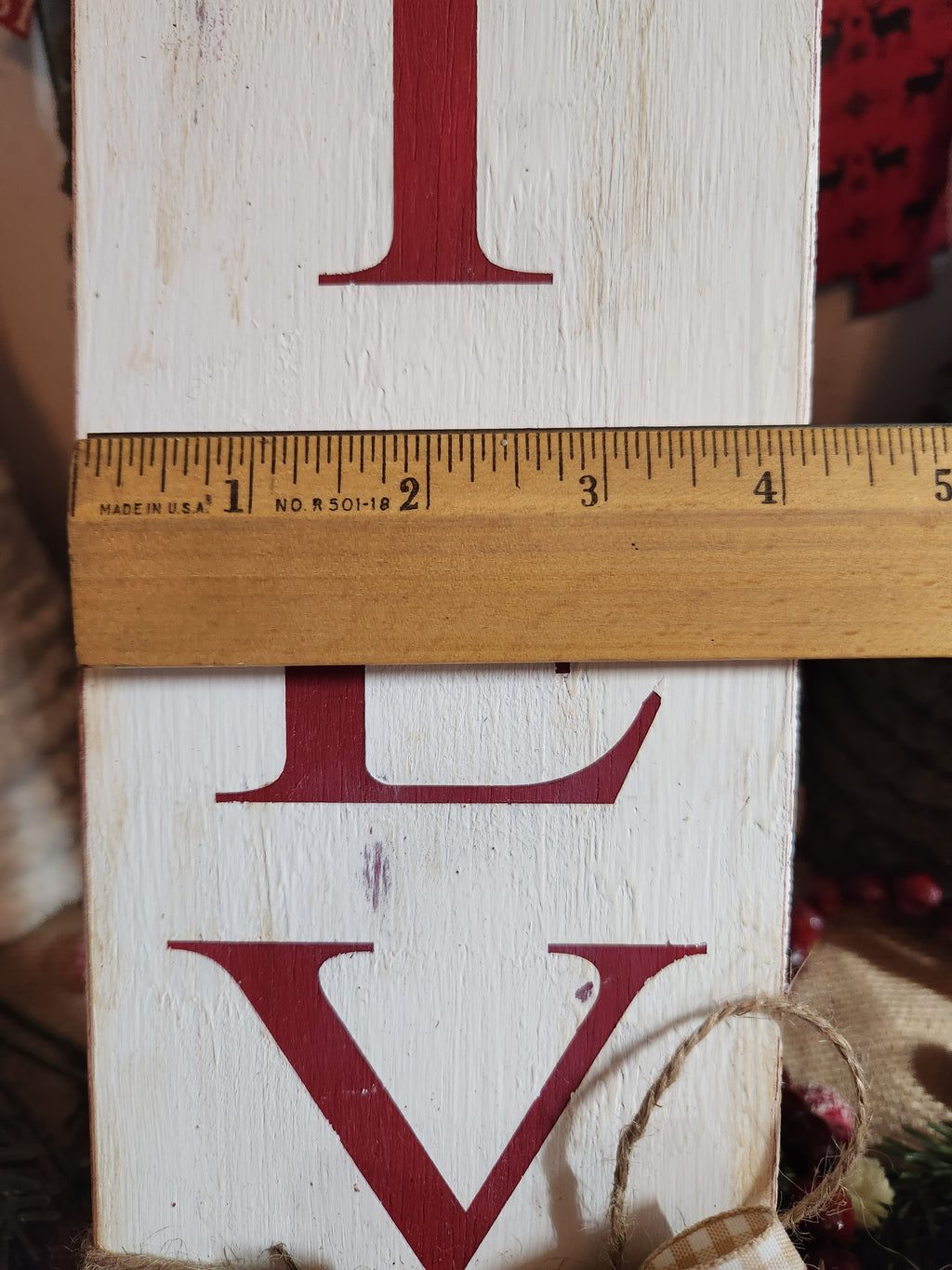 CHRISTMAS WOODEN SIGN_LEANER, BELIEVE
