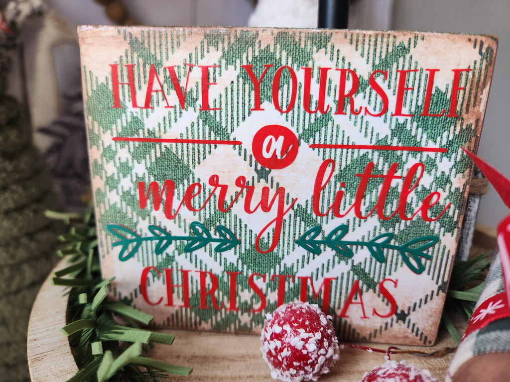 TIER TRAY CHRISTMAS 3PK BUNDLE - MERRY CHRISTMAS (GRN)