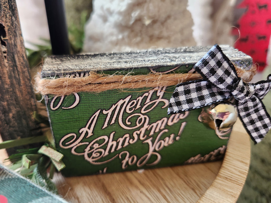 TIER TRAY CHRISTMAS 3PK BUNDLE - MERRY CHRISTMAS (GRN)