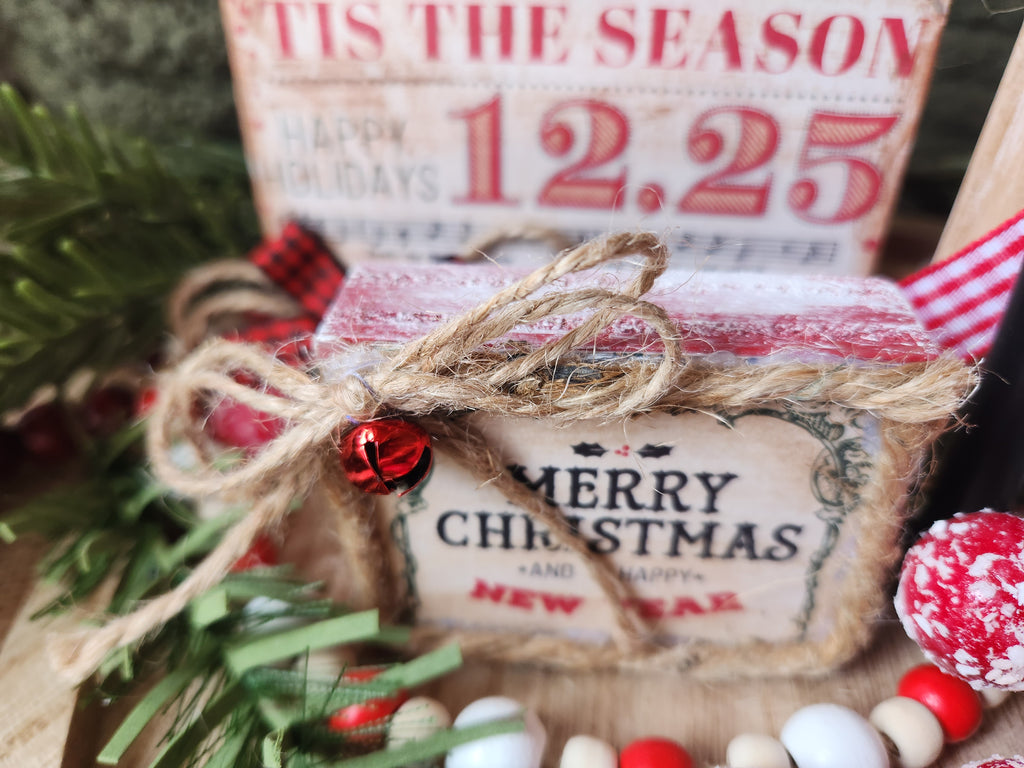 TIER TRAY CHRISTMAS 3PK BUNDLE - MERRY CHRISTMAS GREETINGS