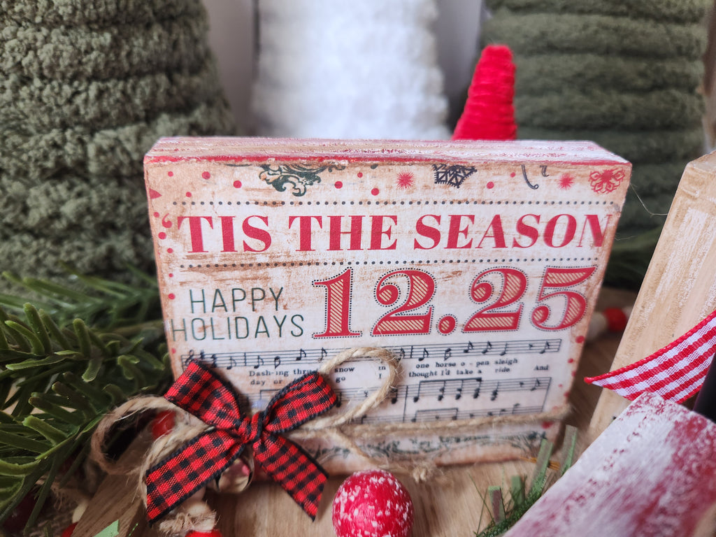 TIER TRAY CHRISTMAS 3PK BUNDLE - MERRY CHRISTMAS GREETINGS