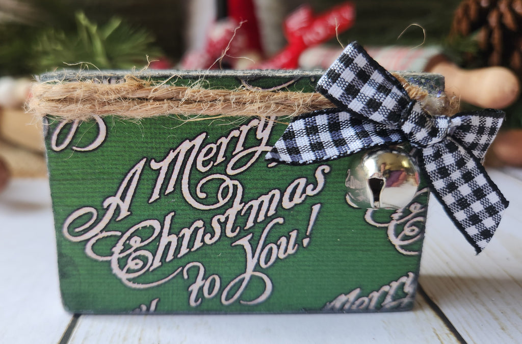 TIER TRAY CHRISTMAS 3PK BUNDLE - MERRY CHRISTMAS (GRN)
