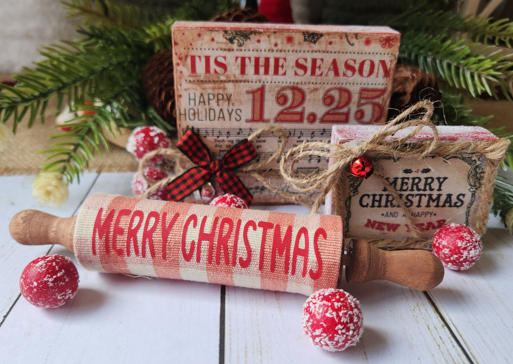 TIER TRAY CHRISTMAS 3PK BUNDLE - MERRY CHRISTMAS GREETINGS